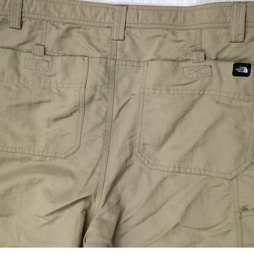 The North Face‎ Mens Khaki Nylon Outdoor Hiking Cargo Pants Size 36